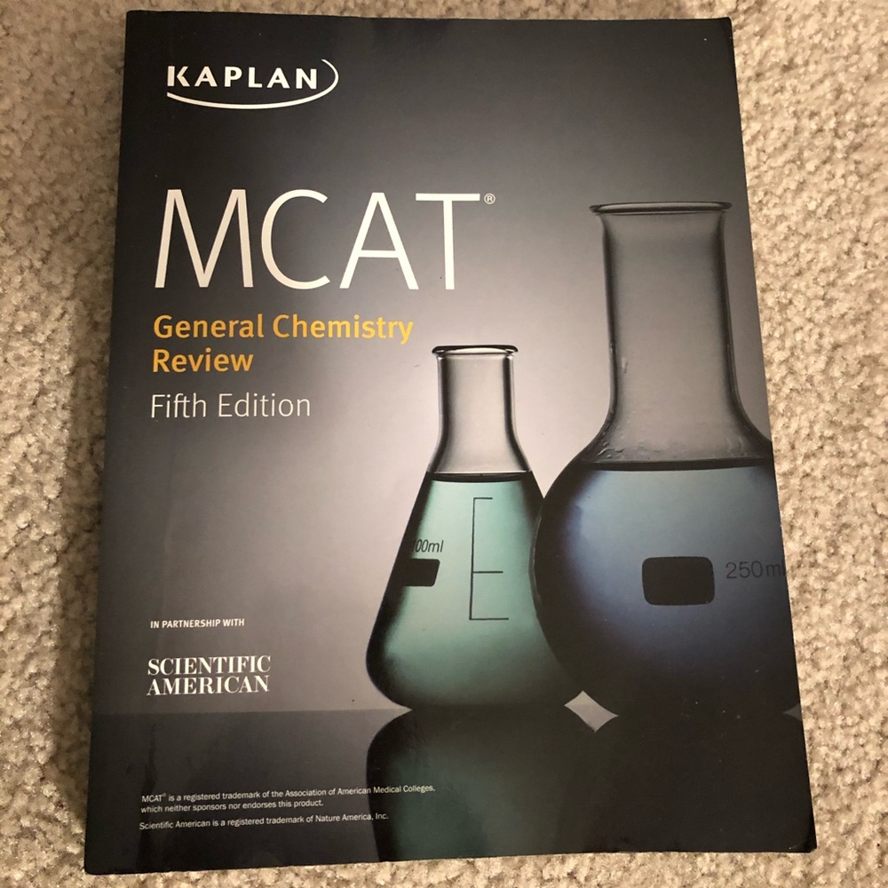 Kaplan MCAT Biochemistry Review paperback textbook